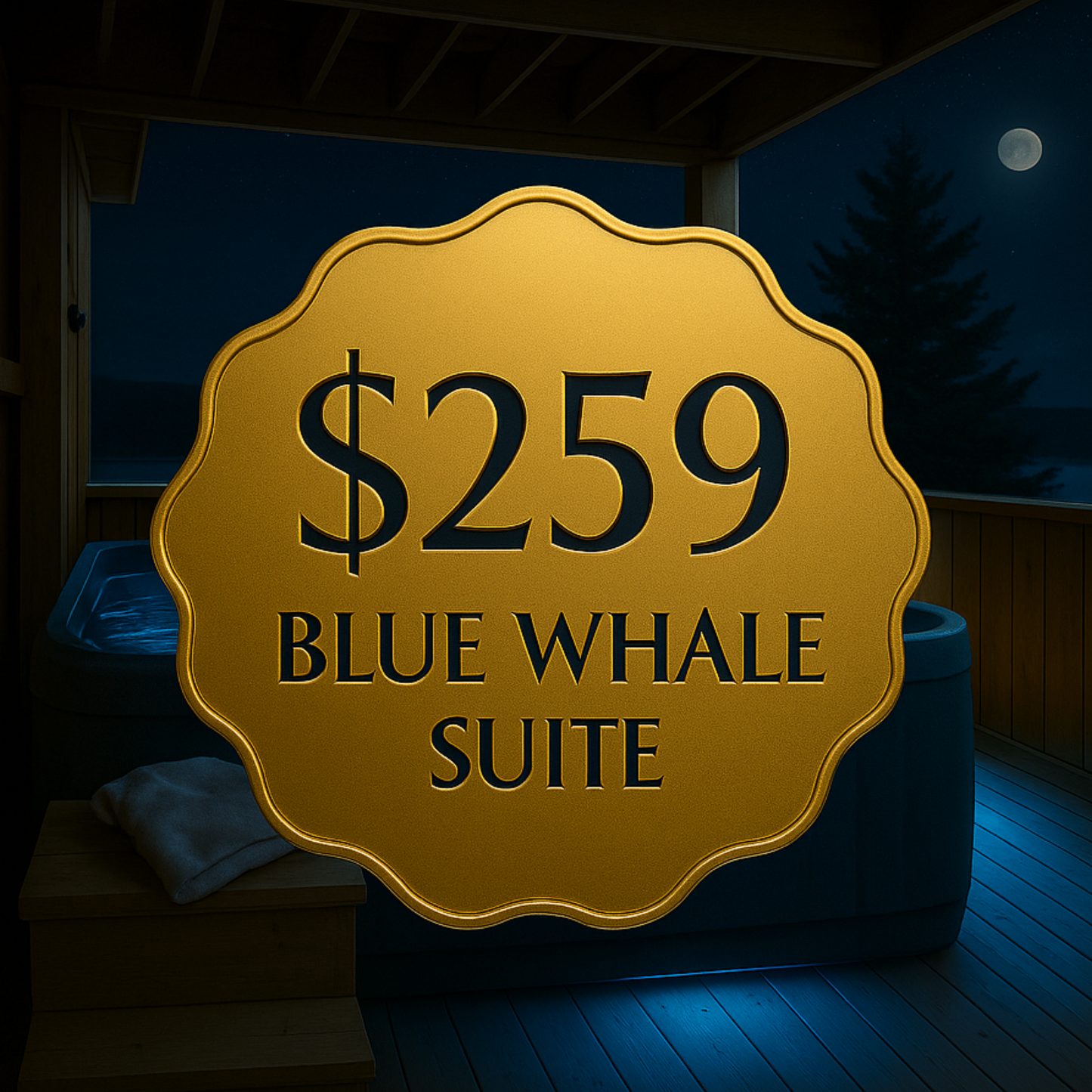 Platinum Gift Certificate – Blue Whale Suite