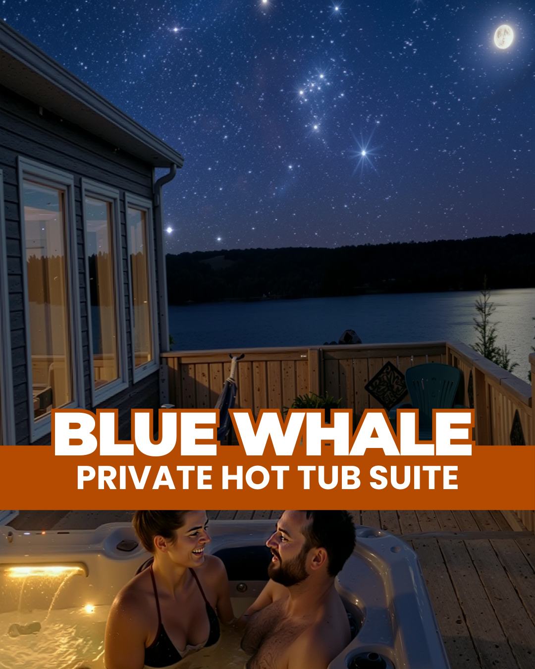Blue Whale Suite With Private Hot Tub + 24hr Sauna Access