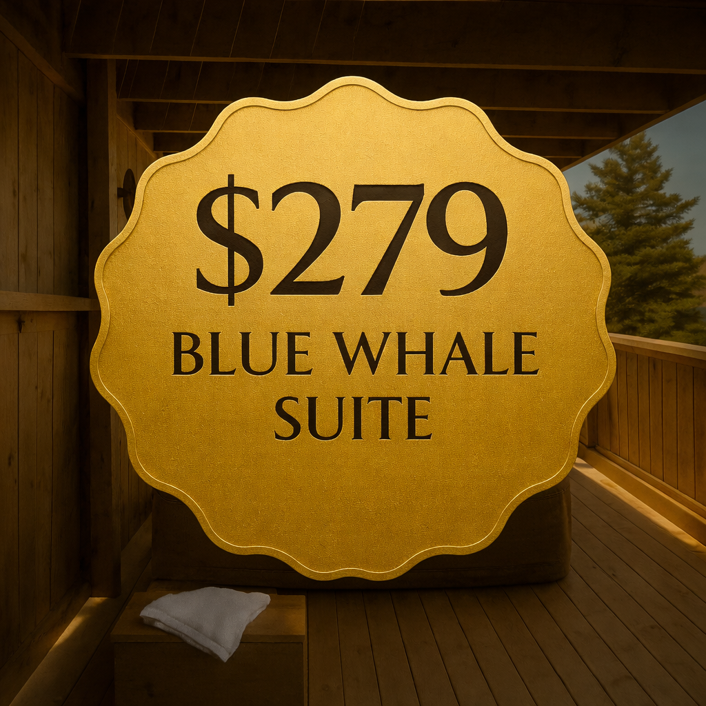 Platinum Gift Certificate – Blue Whale Suite