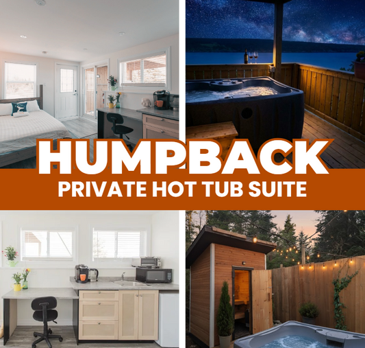 Humpback Whale Suite With Private Hot Tub + 24hr Sauna Access